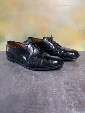 Allen Edmonds Sagamore Men's Black All Leather Dress Shoes Wide Size 10.5E